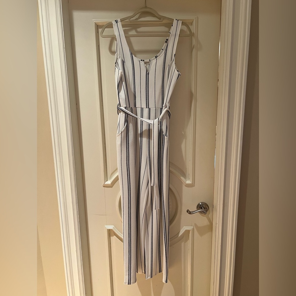 Blue & White Jumpsuit